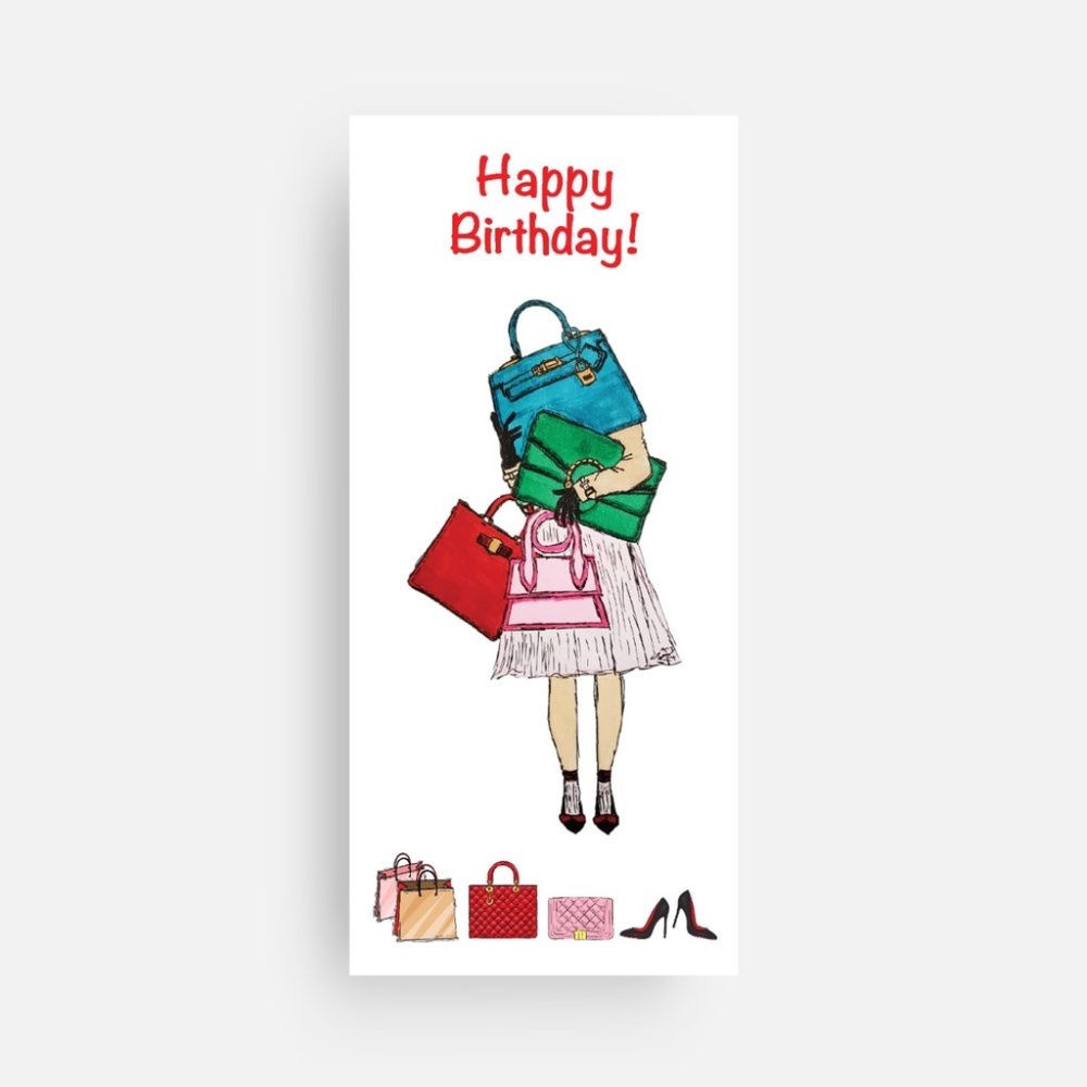 x10 Fashion Birthday Cards Set of 10 Gifts for Her Card Sets